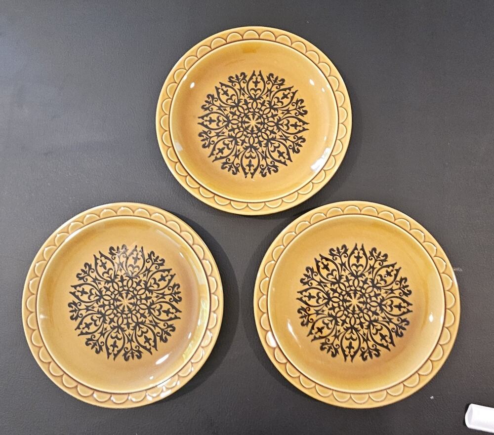 Vintage Homer Laughlin 10” Dinner Plates (3) Castilian Coventry Dinnerware